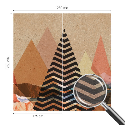 Fototapeta za spalnico z abstraktno pokrajino