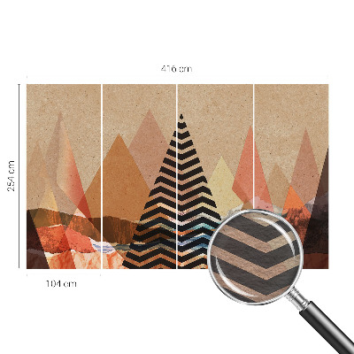 Fototapeta za spalnico Abstraktna pokrajina