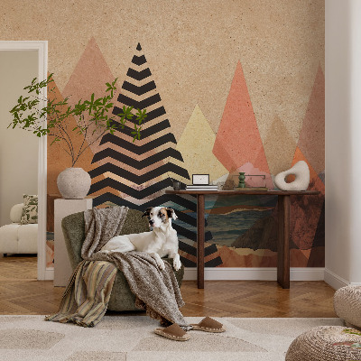 Fototapeta za spalnico Abstraktna pokrajina