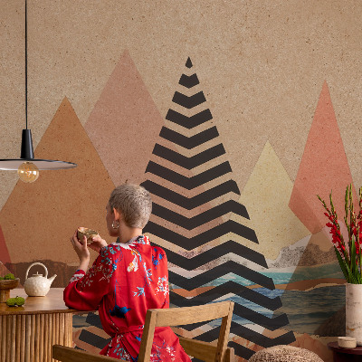 Fototapeta za spalnico Abstraktna pokrajina