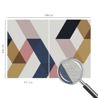 Flis fototapeta za otroško sobo Barviti rombi