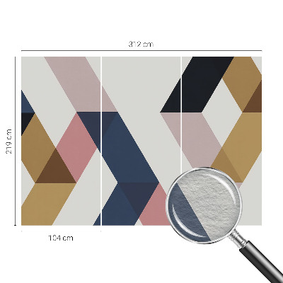 Flis fototapeta za otroško sobo Barviti rombi