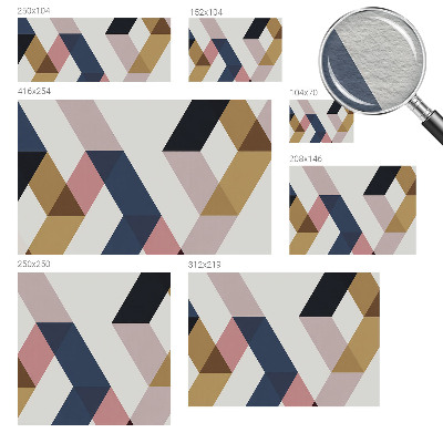 Flis fototapeta za otroško sobo Barviti rombi