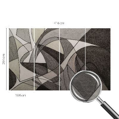 Visokokakovostna fototapeta z geometrijskim abstraktnim vzorcem