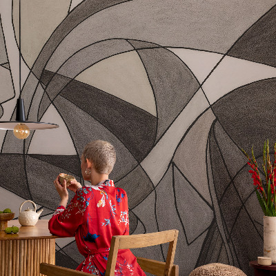 Visokokakovostna fototapeta z geometrijskim abstraktnim vzorcem