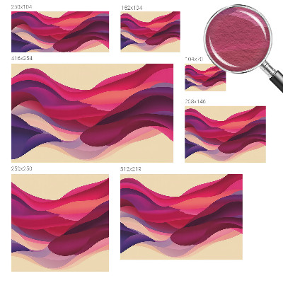 Stenska dekoracija fototapeta Tekoči valovi