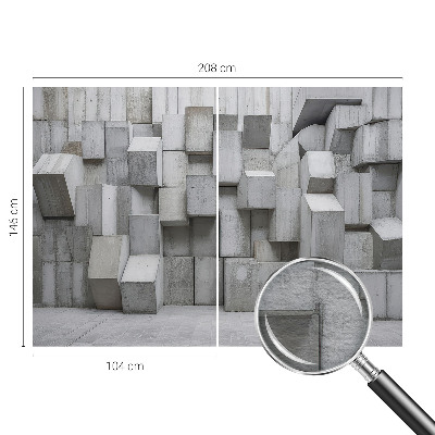 Tiskana fototapeta flis Betonski bloki