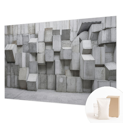 Tiskana fototapeta flis z motivom betonskih blokov