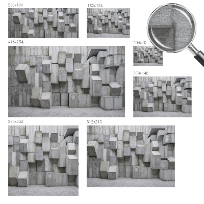 Tiskana fototapeta flis Betonski bloki