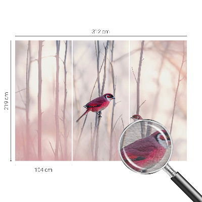 Netkana fototapeta Ptičji par