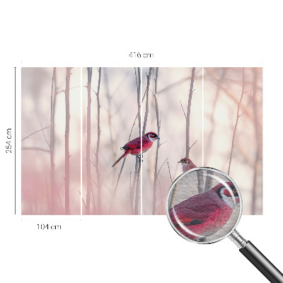 Netkana fototapeta z motivom ptičjega para
