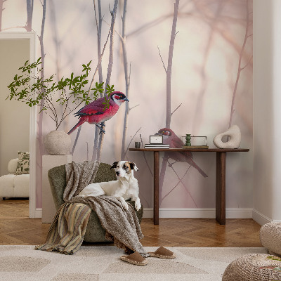 Netkana fototapeta Ptičji par