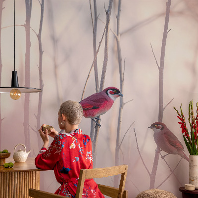 Netkana fototapeta Ptičji par