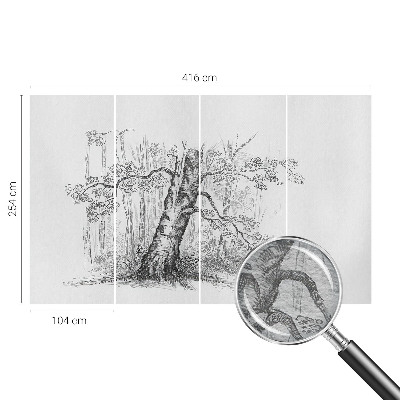 Fototapeta za steno z motivom gozdnega drevesa