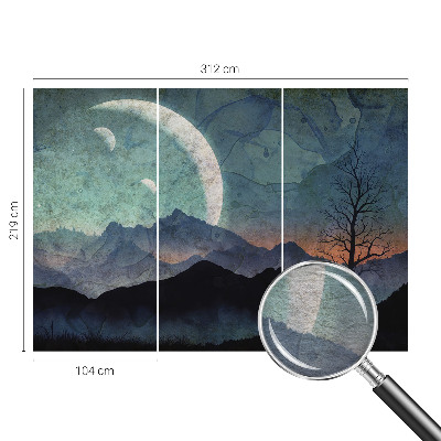 Flis fototapeta z motivom nočne pokrajine