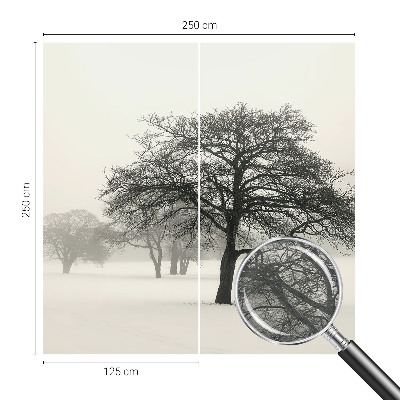 Flis fototapeta za otroško sobo Zimska drevesa