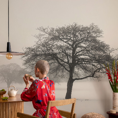 Flis fototapeta za otroško sobo Zimska drevesa