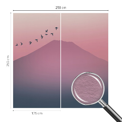 Moderna fototapeta z motivom gorskega zahoda