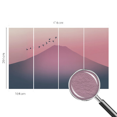 Moderna fototapeta Gorski zahod