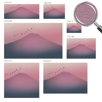 Moderna fototapeta Gorski zahod