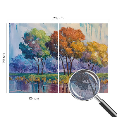 Netkana fototapeta Abstrakcija drevesa