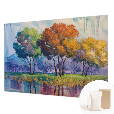 Netkana fototapeta Abstrakcija drevesa