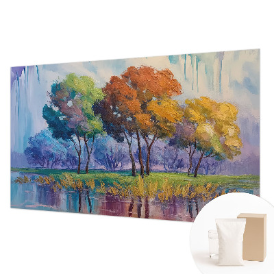 Netkana fototapeta Abstrakcija drevesa