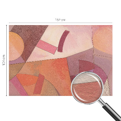 Tiskana fototapeta flis z barvitimi oblikami