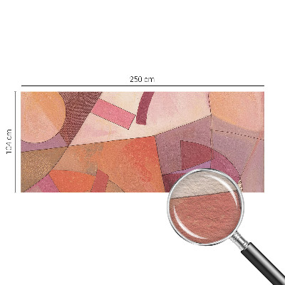 Tiskana fototapeta flis z barvitimi oblikami