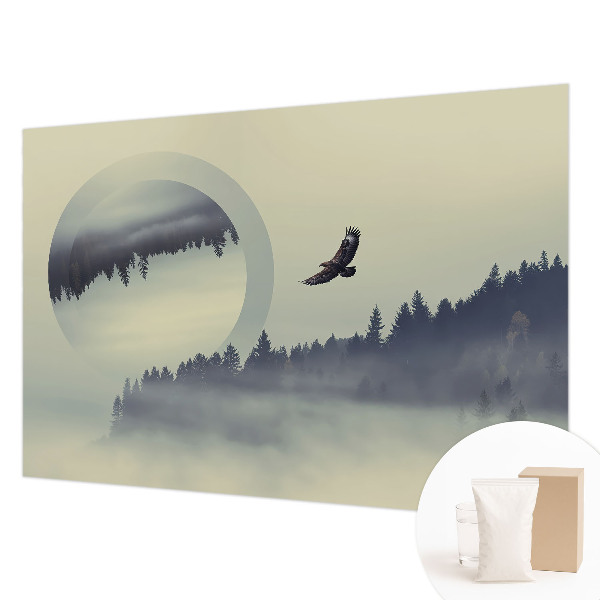 Stenska fototapeta flis z motivom gozdne pokrajine