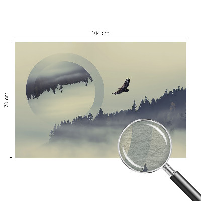Stenska fototapeta flis z motivom gozdne pokrajine