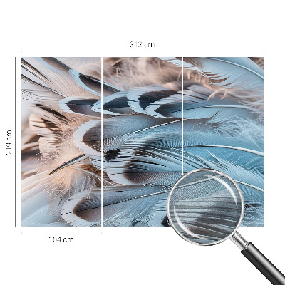 Fototapeta po meri Modro perje