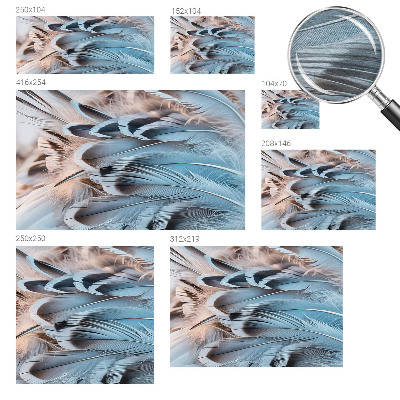 Fototapeta po meri Modro perje