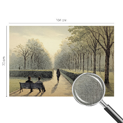 Dekorativna fototapeta z motivom mirnega parka