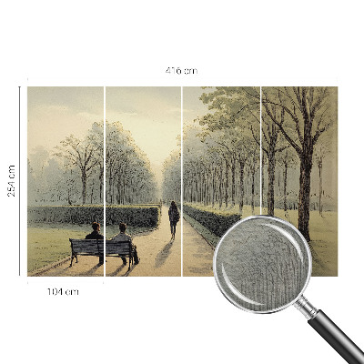 Dekorativna fototapeta z motivom mirnega parka