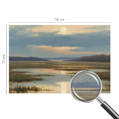 Stenska dekoracija fototapeta z motivom atmosferske pokrajine
