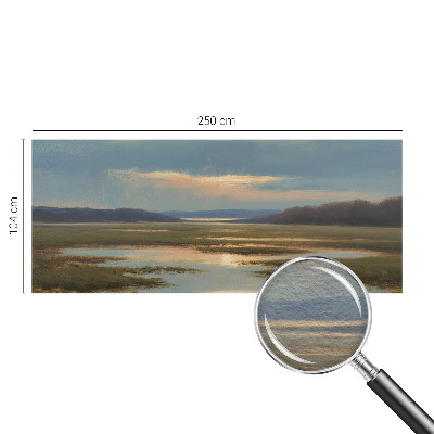 Stenska dekoracija fototapeta z motivom atmosferske pokrajine