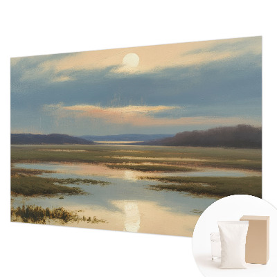Stenska dekoracija fototapeta z motivom atmosferske pokrajine