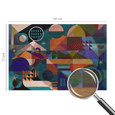 Flis fototapeta z motivom geometrijske umetnosti