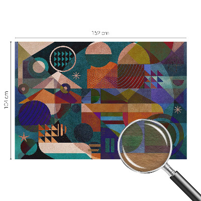 Flis fototapeta z motivom geometrijske umetnosti