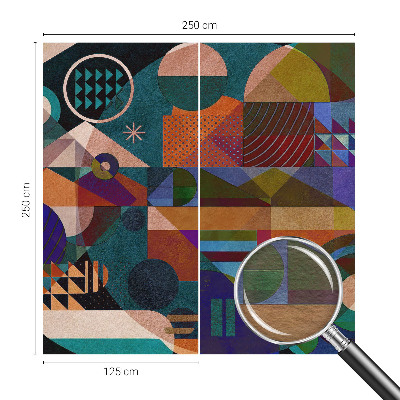 Flis fototapeta z motivom geometrijske umetnosti