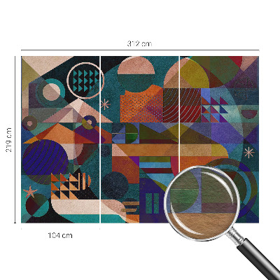 Flis fototapeta z motivom geometrijske umetnosti