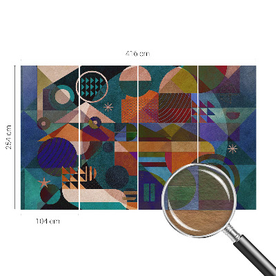 Flis fototapeta z motivom geometrijske umetnosti