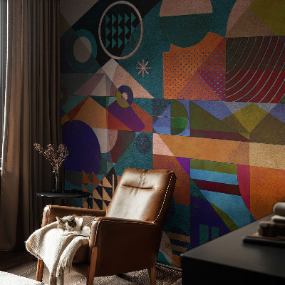 Flis fototapeta z motivom geometrijske umetnosti