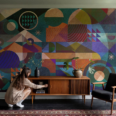 Flis fototapeta z motivom geometrijske umetnosti