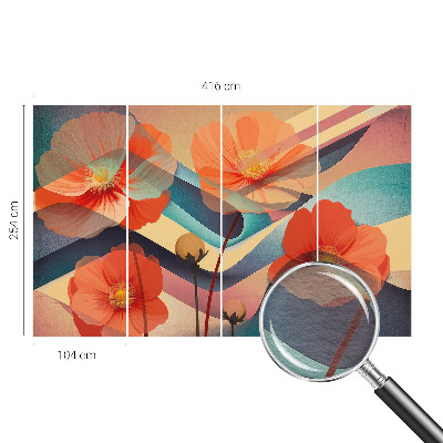 Netkana fototapeta Rože čutov