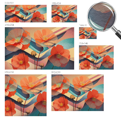 Netkana fototapeta Rože čutov