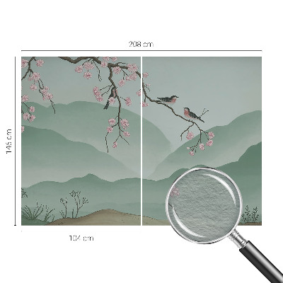 Stenska fototapeta flis z motivom Japonske serenade