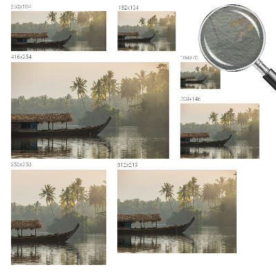 Stenska fototapeta flis s tropskim motivom