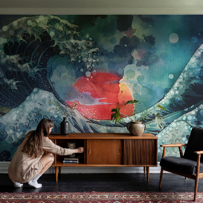 Fototapeta za spalnico z motivom oceanskega vzhoda
